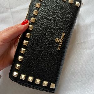 Valentino wallet black leather